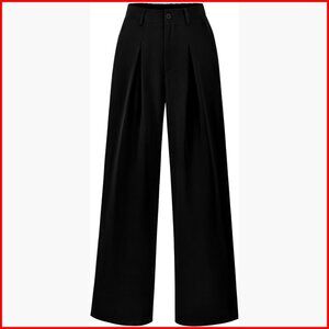 High Waist Wide Leg Palazzo Pants with Pockets for Work Office Business Casual
